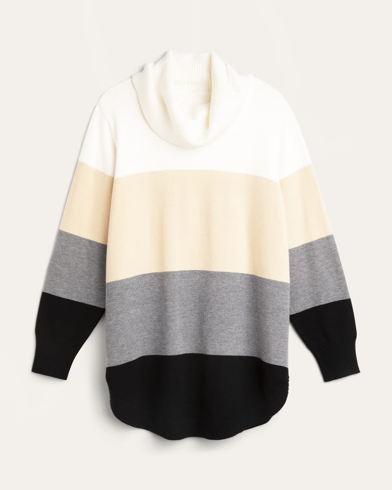 Front of plus size Moya Striped Turtleneck Sweater by Ryan Wylde | Dia&Co | dia_product_style_image_id:179351